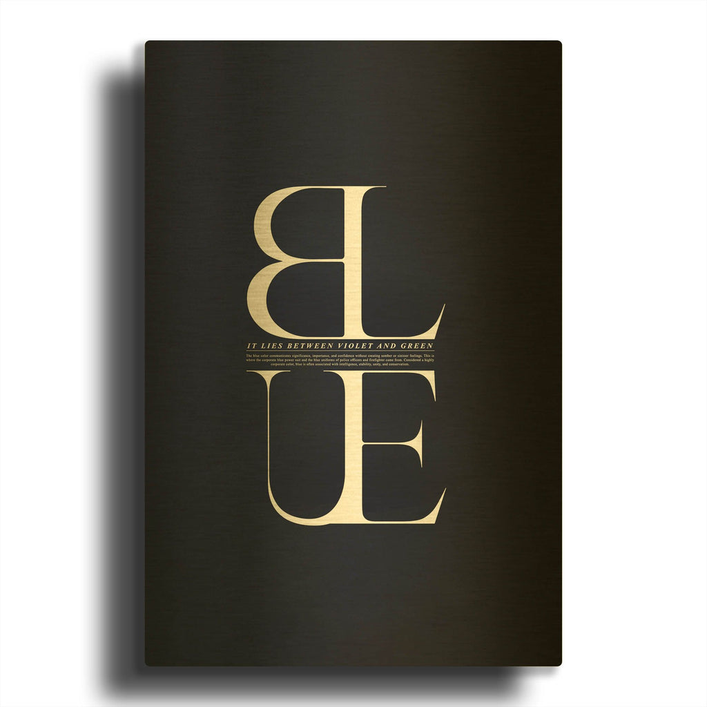 'It Lies Between' By Incado Gold Metal Wall Art