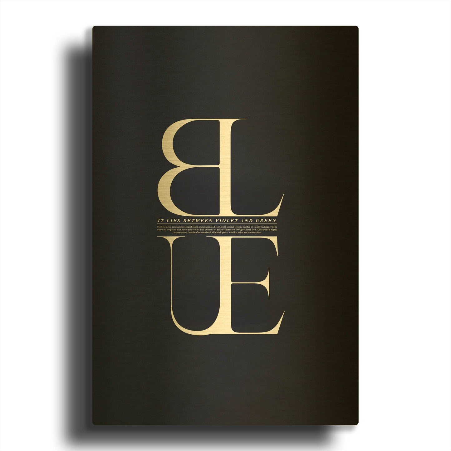 'It Lies Between' By Incado Gold Metal Wall Art