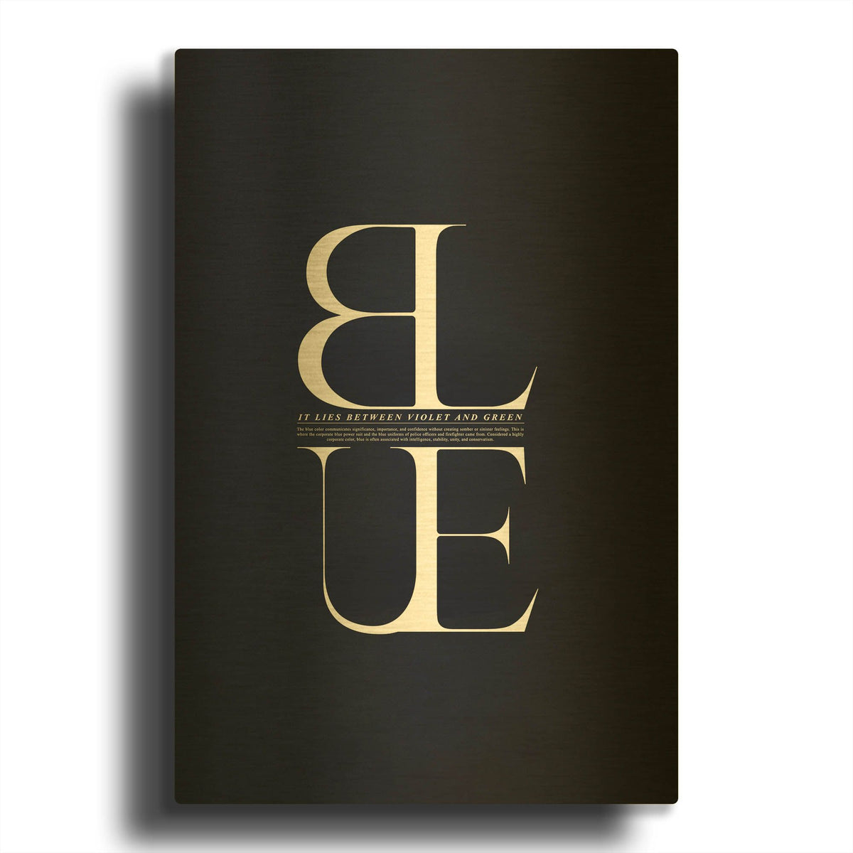 'It Lies Between' By Incado Gold Metal Wall Art
