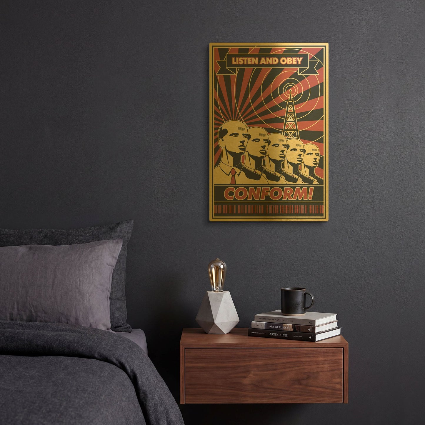 'Conform' By LUXE Gold Metal Wall Art
