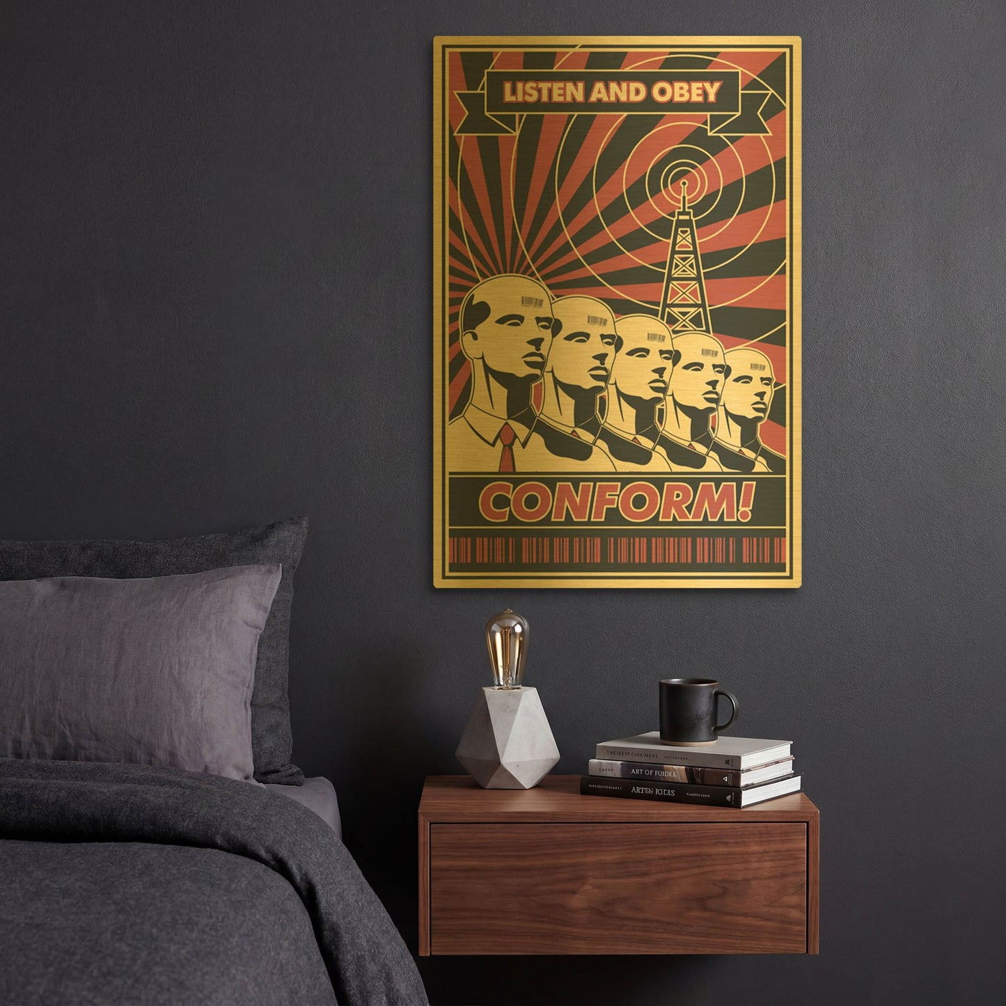 'Conform' By LUXE Gold Metal Wall Art