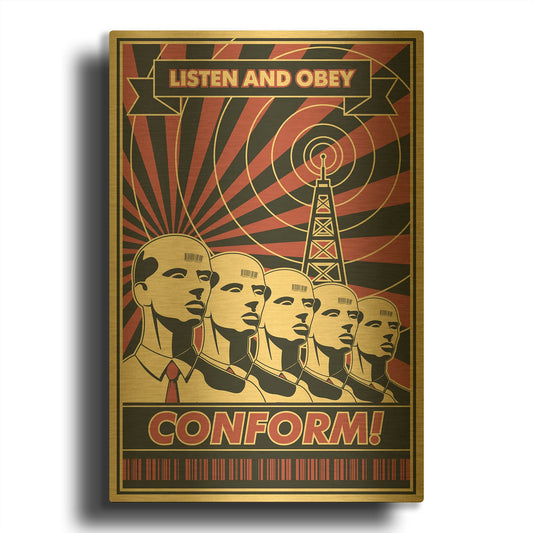 'Conform' By LUXE Gold Metal Wall Art