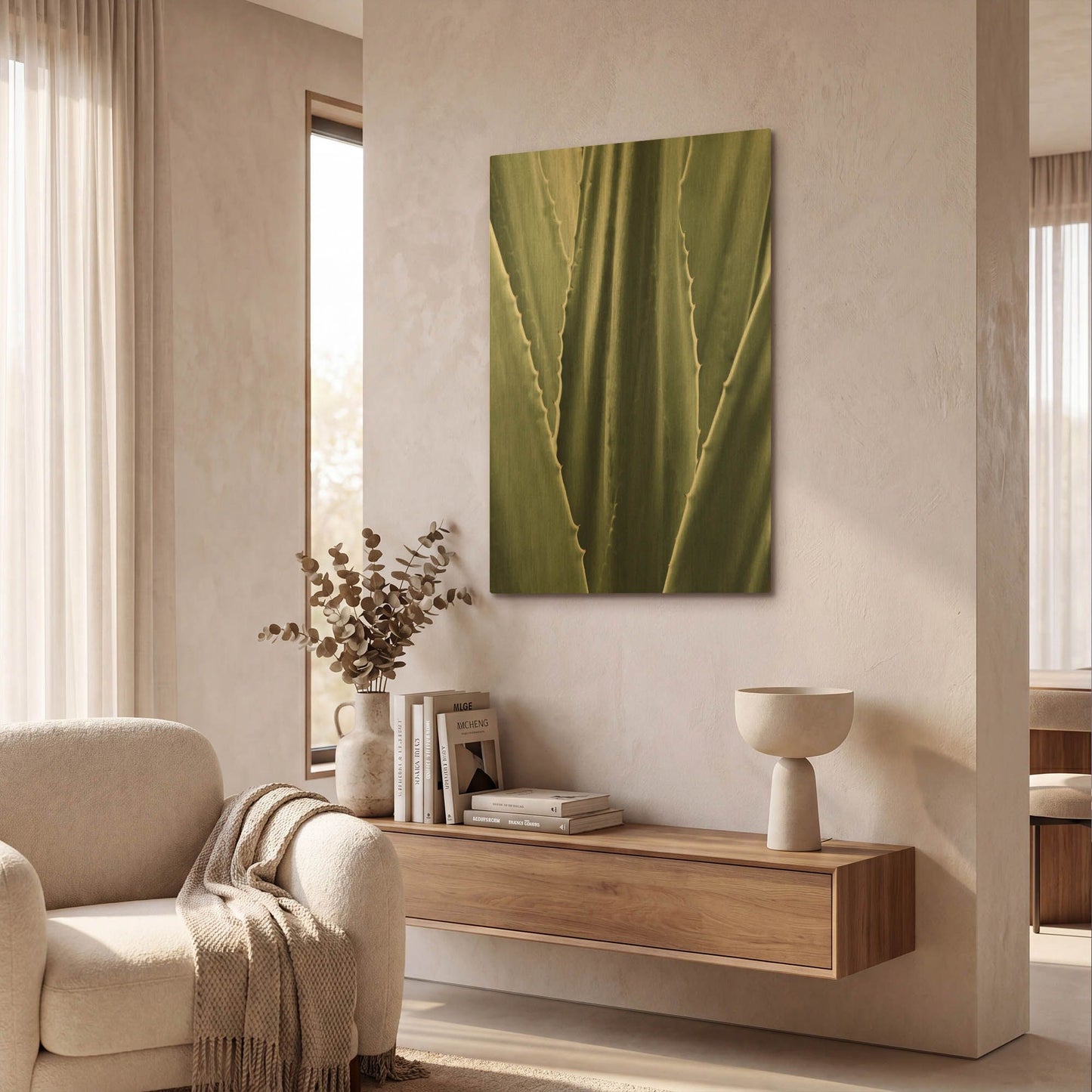 'Leaf I' By Incado Gold Metal Wall Art