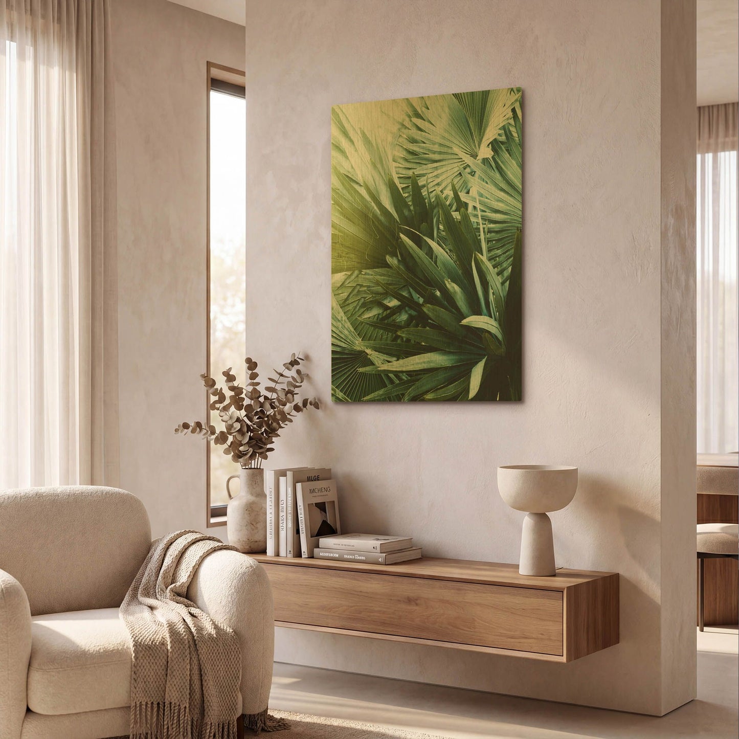 'Leaf II' By Incado Gold Metal Wall Art