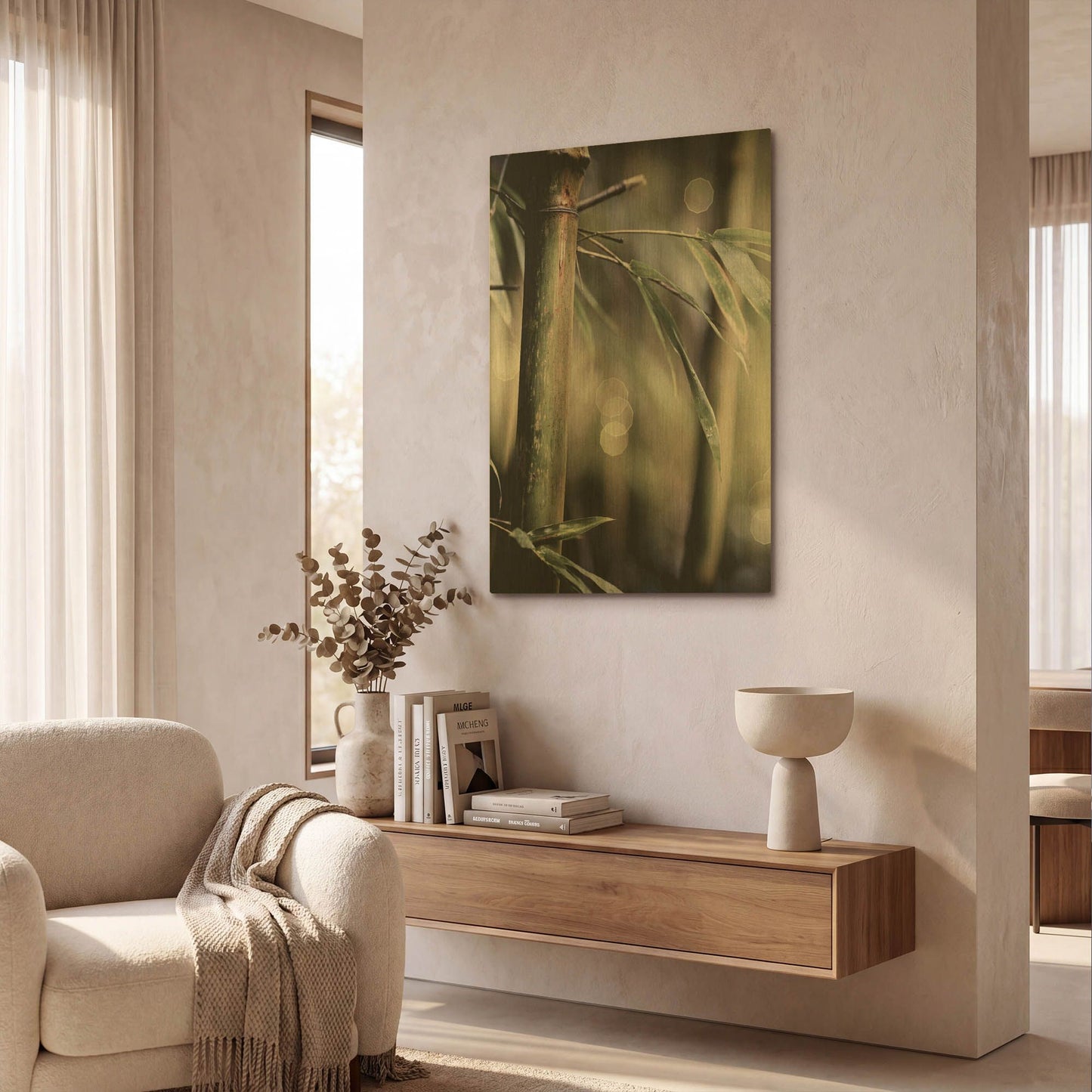 'Leaf IV' By Incado Gold Metal Wall Art