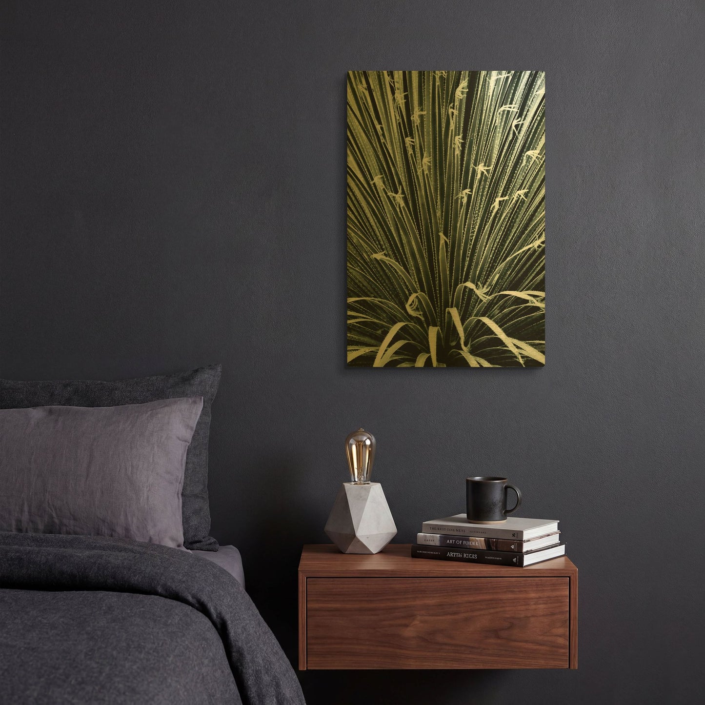 'Leaf V' By Incado Gold Metal Wall Art