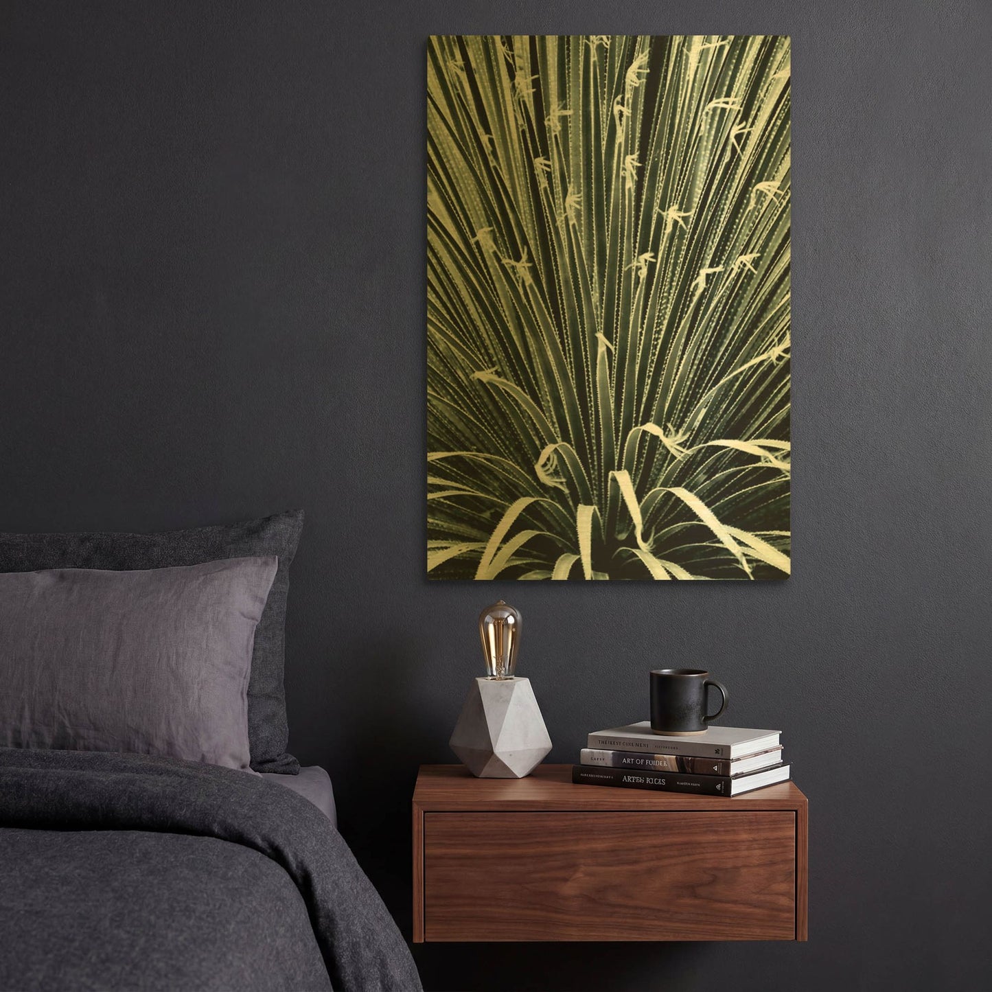 'Leaf V' By Incado Gold Metal Wall Art