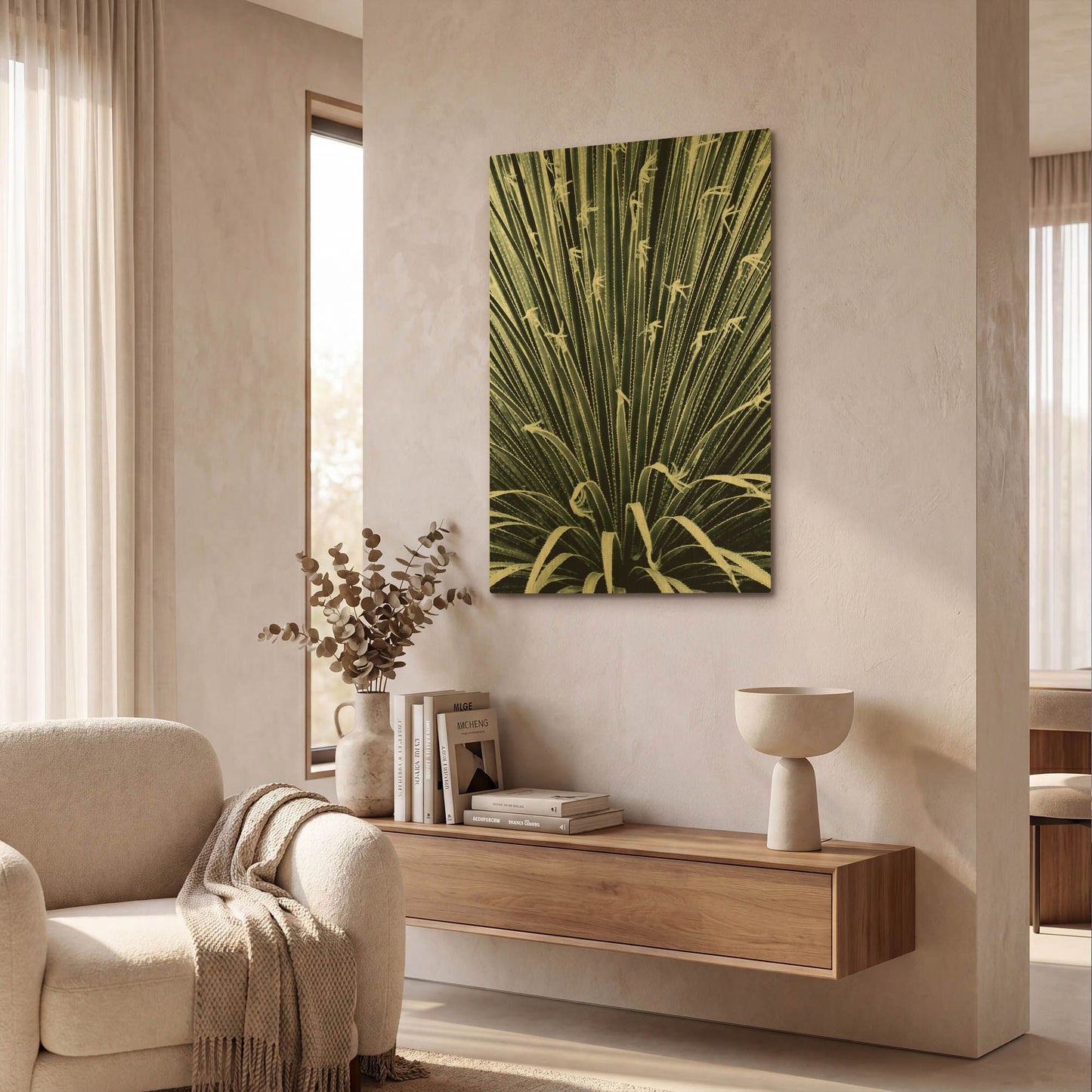 'Leaf V' By Incado Gold Metal Wall Art
