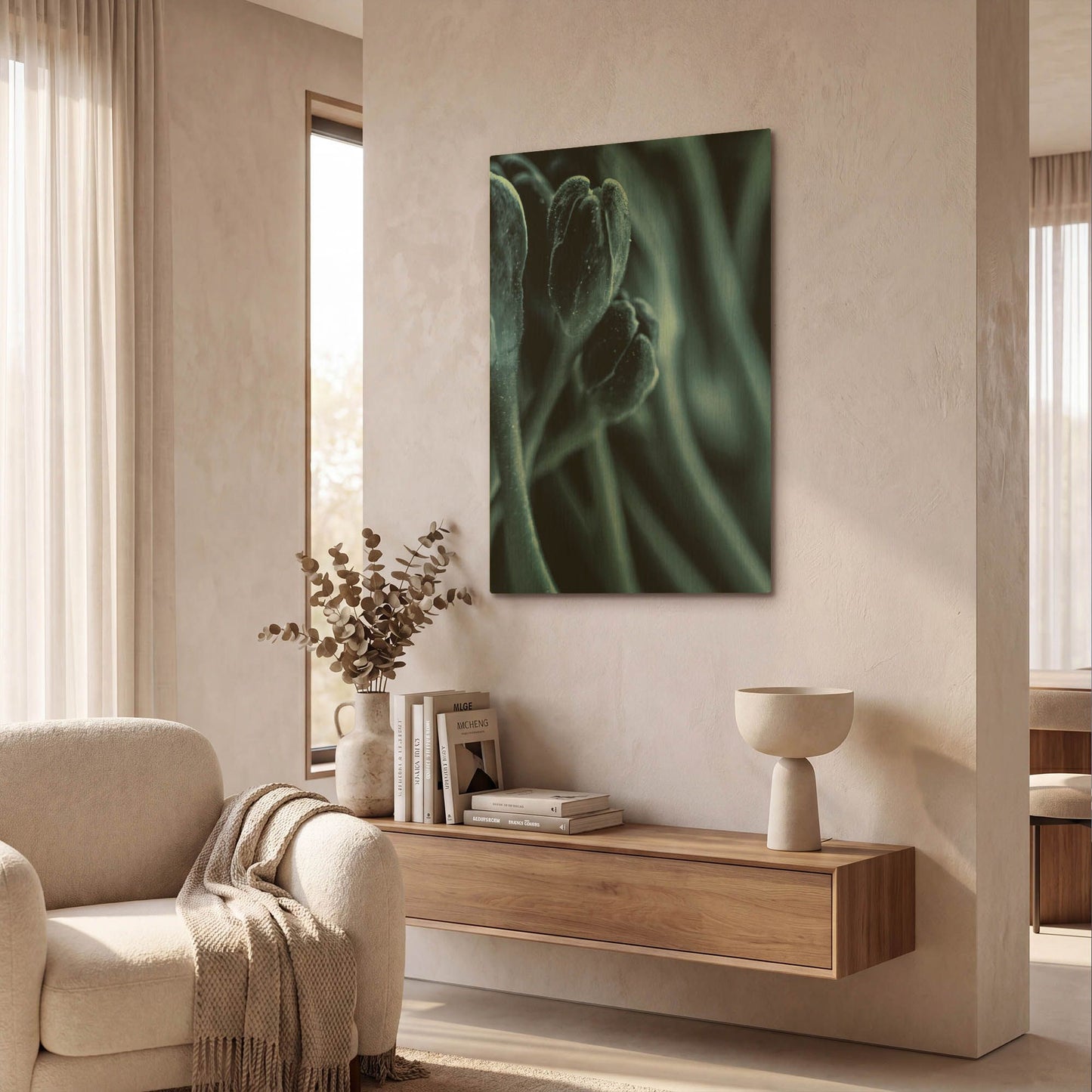 'Leaf VII' By Incado Gold Metal Wall Art