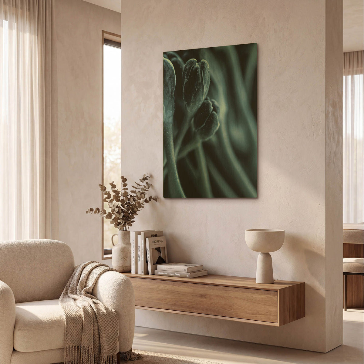 'Leaf VII' By Incado Gold Metal Wall Art