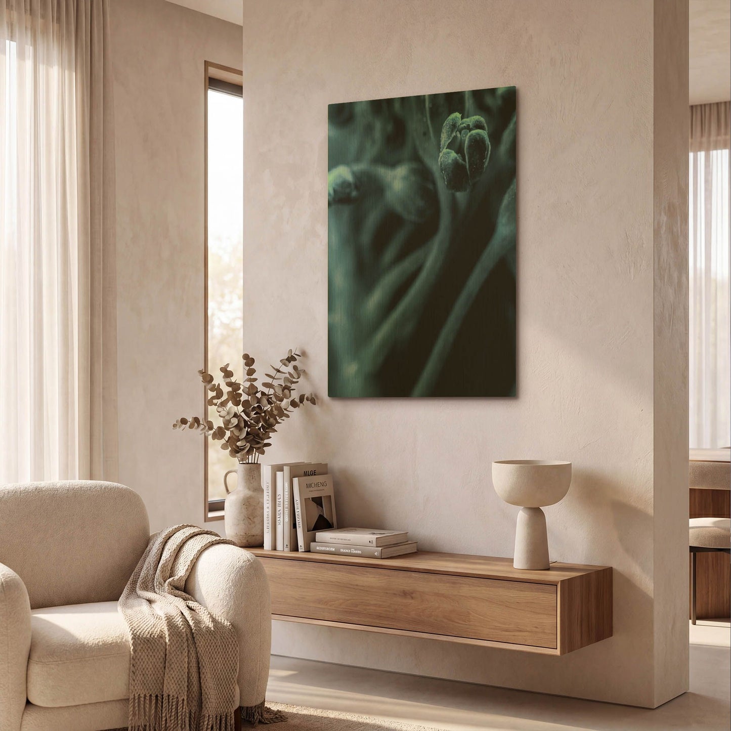'Leaf VIII' By Incado Gold Metal Wall Art