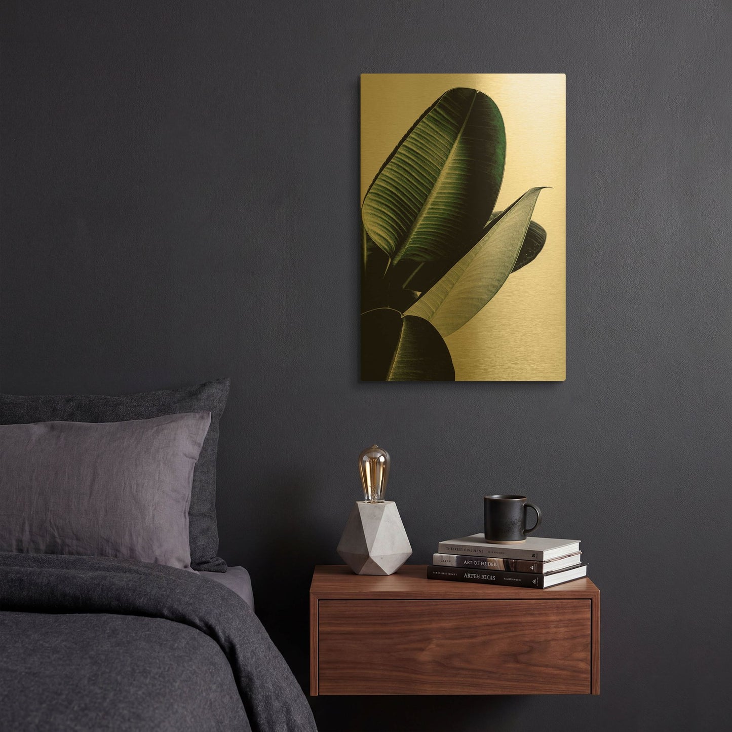 'Leaves' By Incado Gold Metal Wall Art