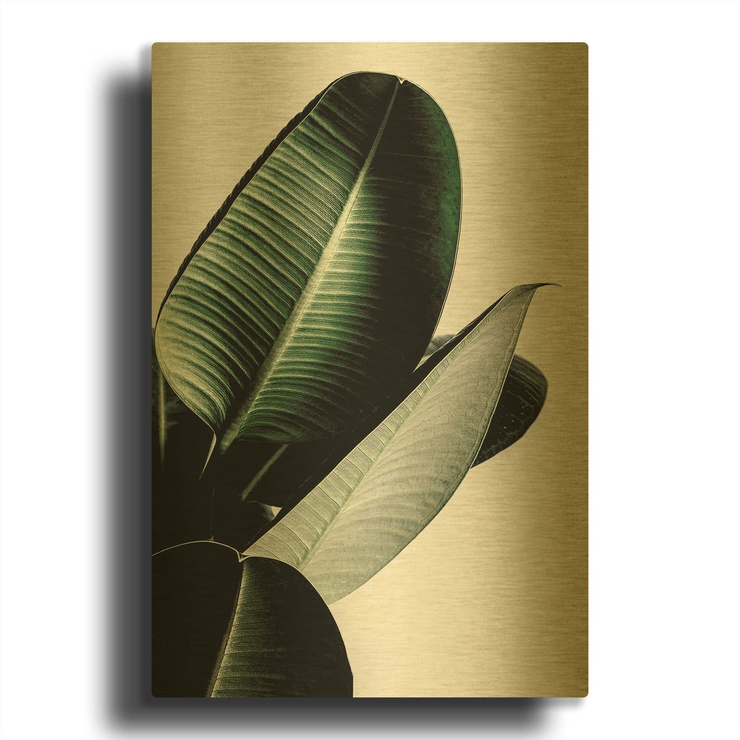 'Leaves' By Incado Gold Metal Wall Art
