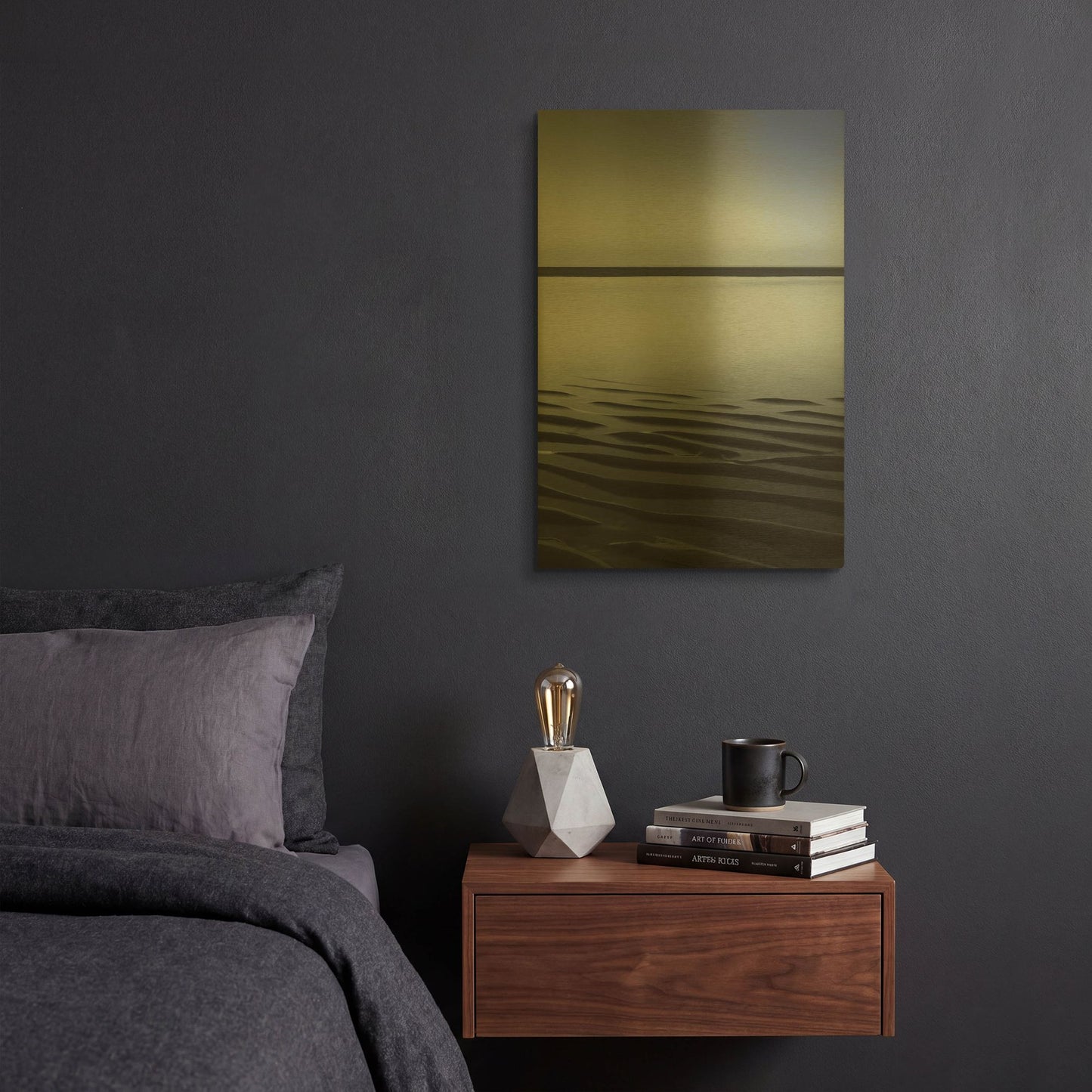 'Low Tide' By Incado Gold Metal Wall Art