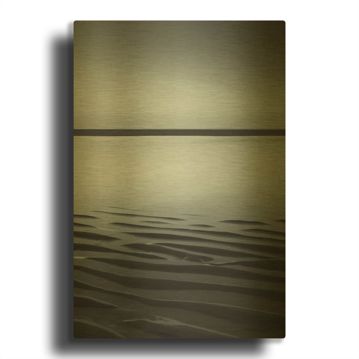 'Low Tide' By Incado Gold Metal Wall Art