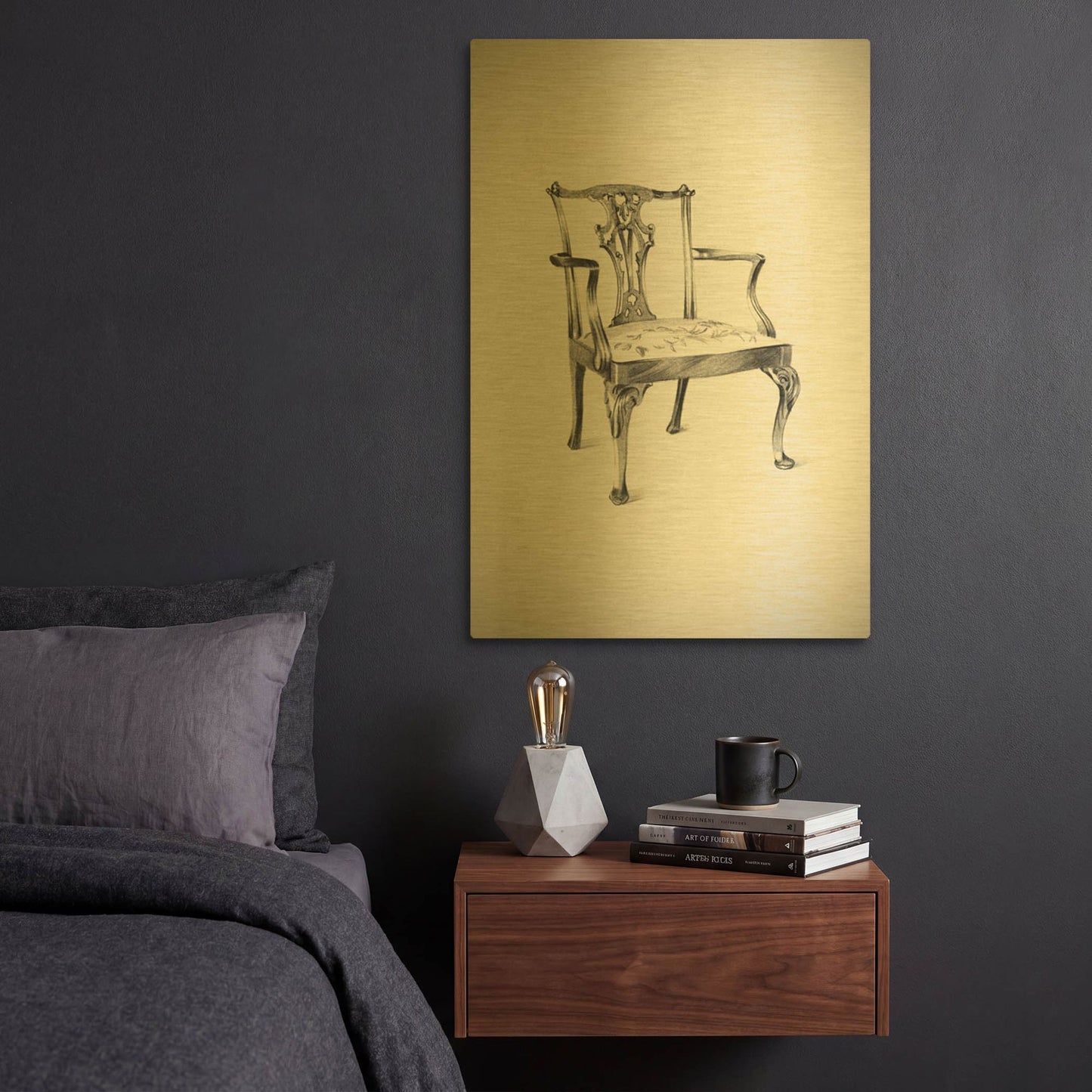 'Moment' By Incado Gold Metal Wall Art