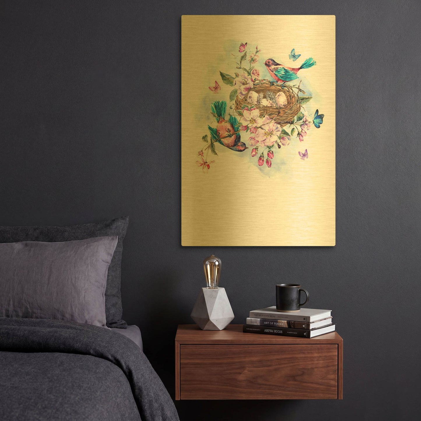 'New Beginning' By Incado Gold Metal Wall Art
