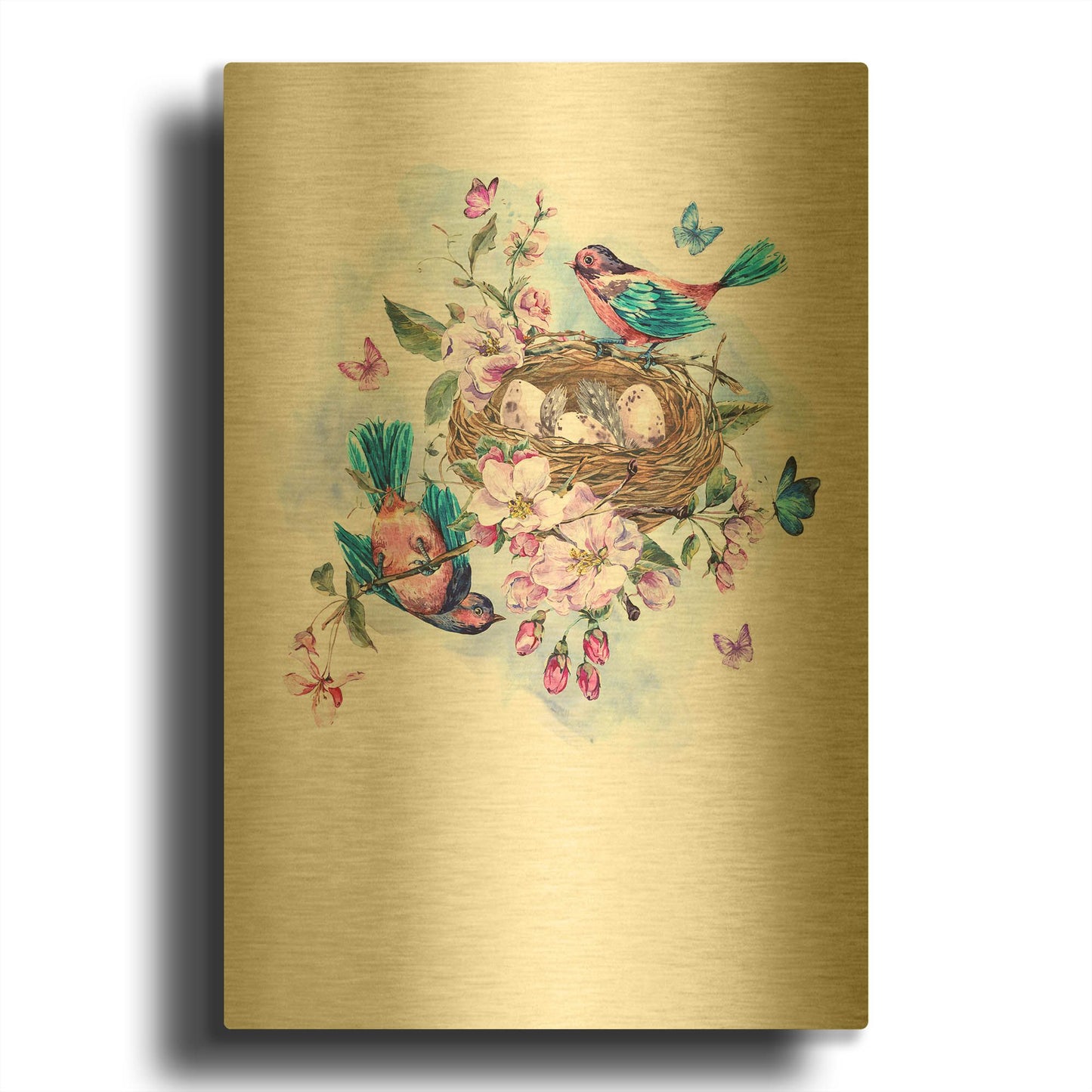 'New Beginning' By Incado Gold Metal Wall Art