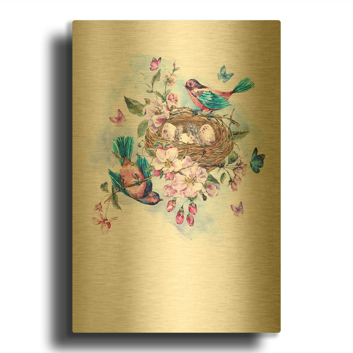 'New Beginning' By Incado Gold Metal Wall Art