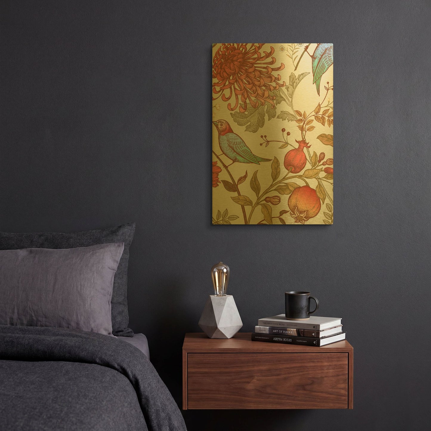 'Nordic Victorian II' By Incado Gold Metal Wall Art