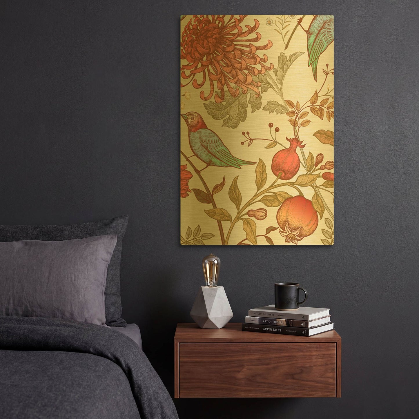 'Nordic Victorian II' By Incado Gold Metal Wall Art