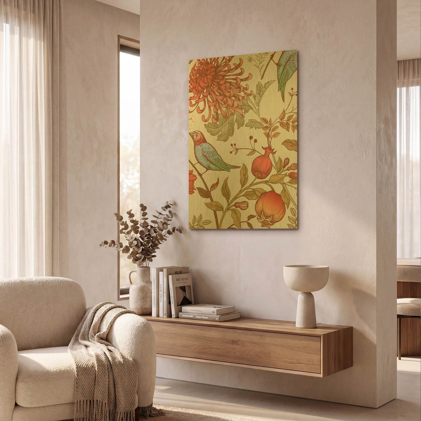 'Nordic Victorian II' By Incado Gold Metal Wall Art