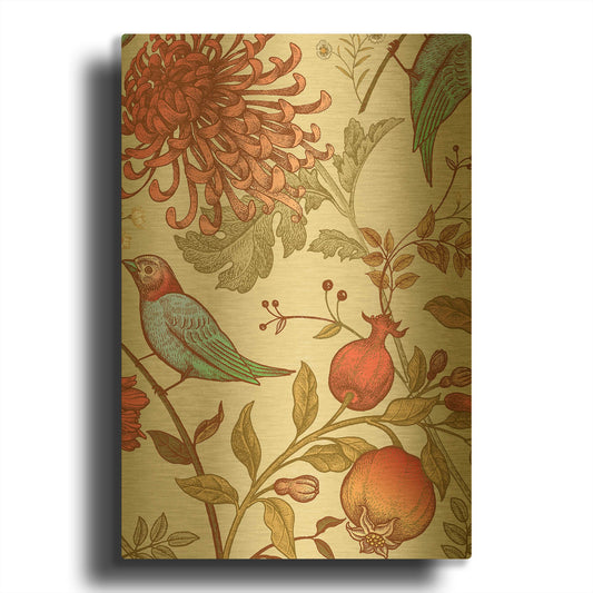 'Nordic Victorian II' By Incado Gold Metal Wall Art