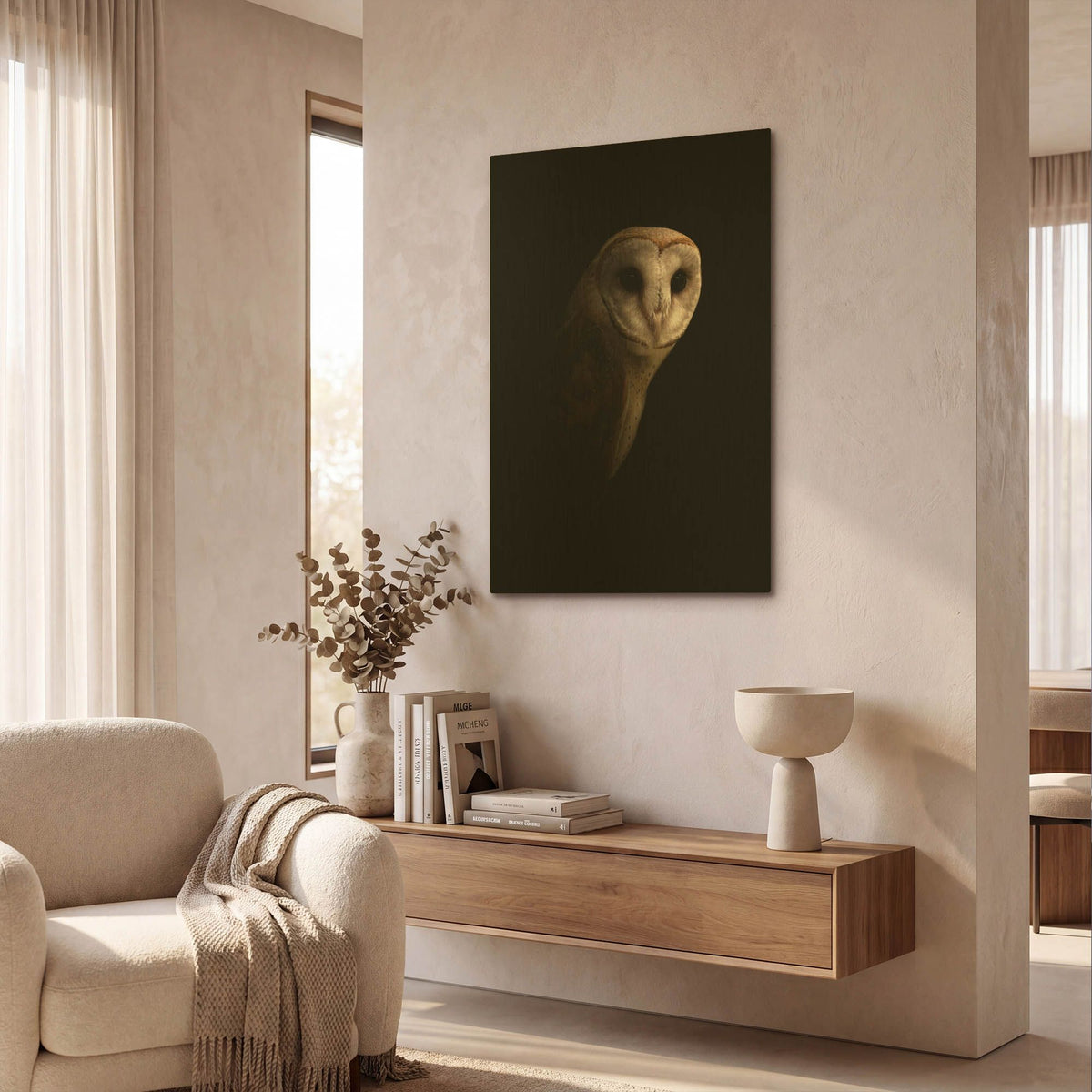'Owl' By Incado Gold Metal Wall Art