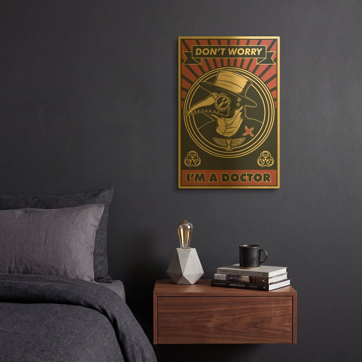 'Doctor' By LUXE Gold Metal Wall Art
