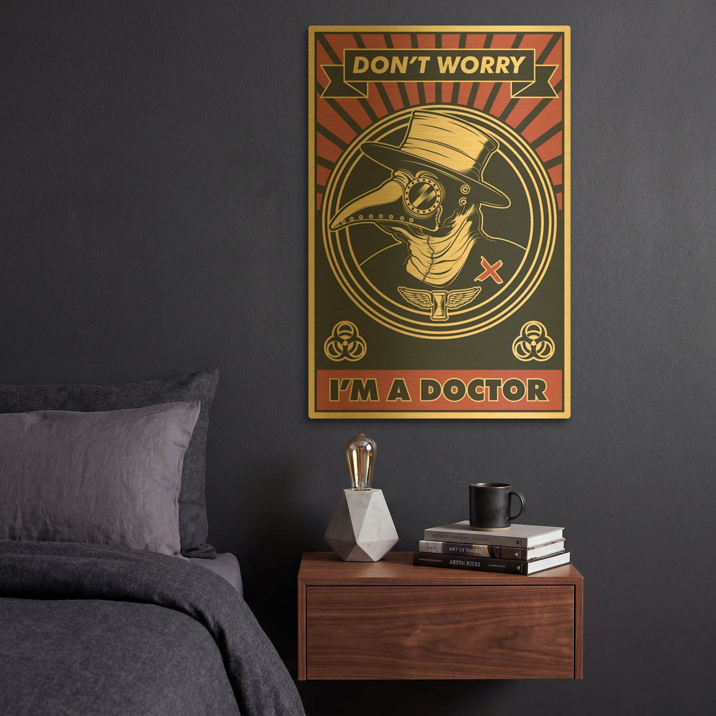 'Doctor' By LUXE Gold Metal Wall Art