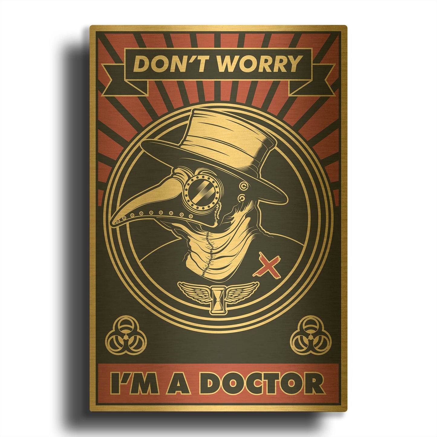 'Doctor' By LUXE Gold Metal Wall Art