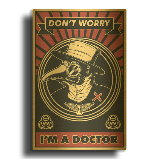 'Doctor' By LUXE Gold Metal Wall Art
