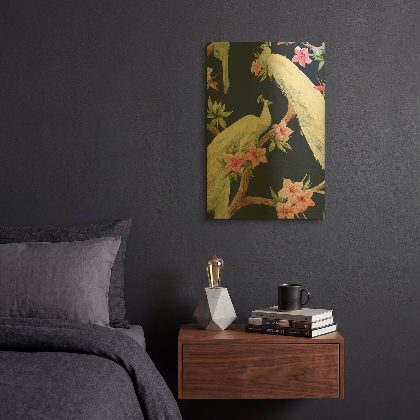 'Paradis Birds II' By Incado Gold Metal Wall Art