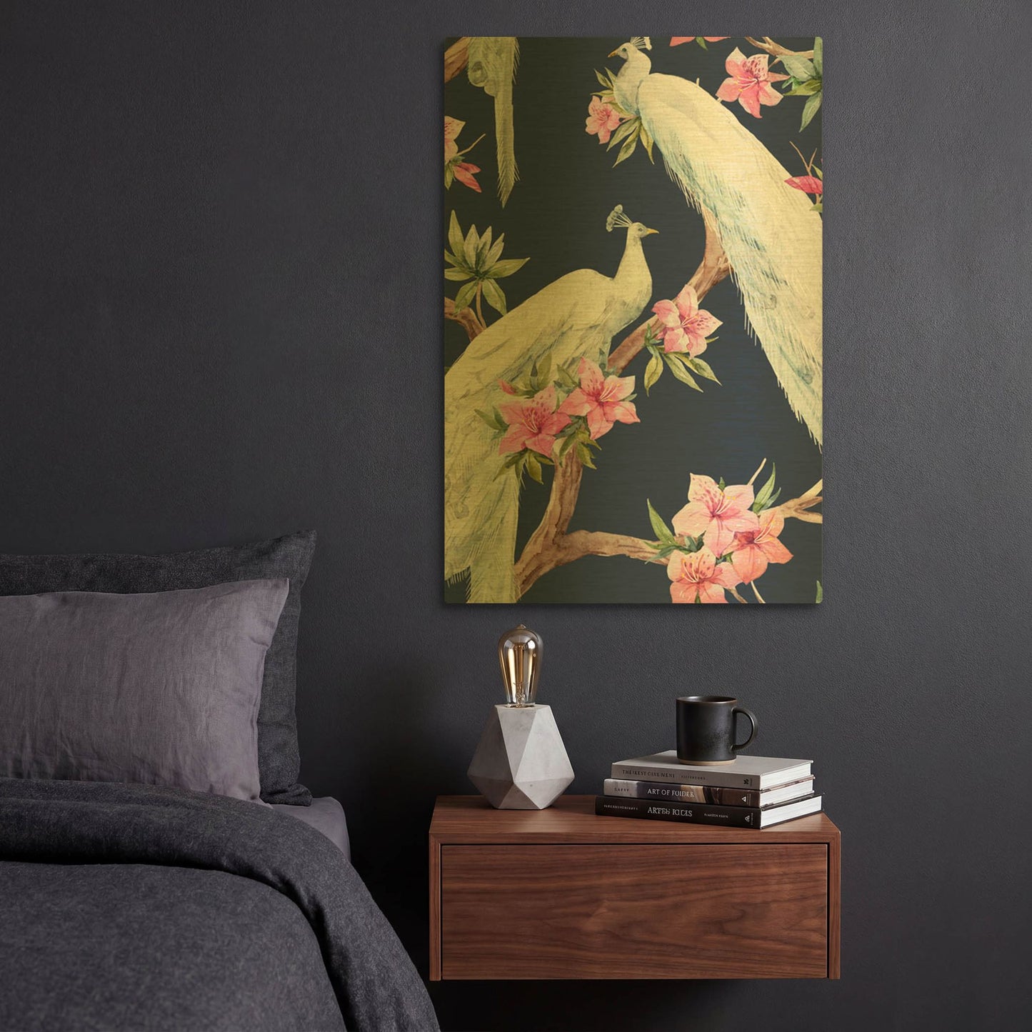 'Paradis Birds II' By Incado Gold Metal Wall Art