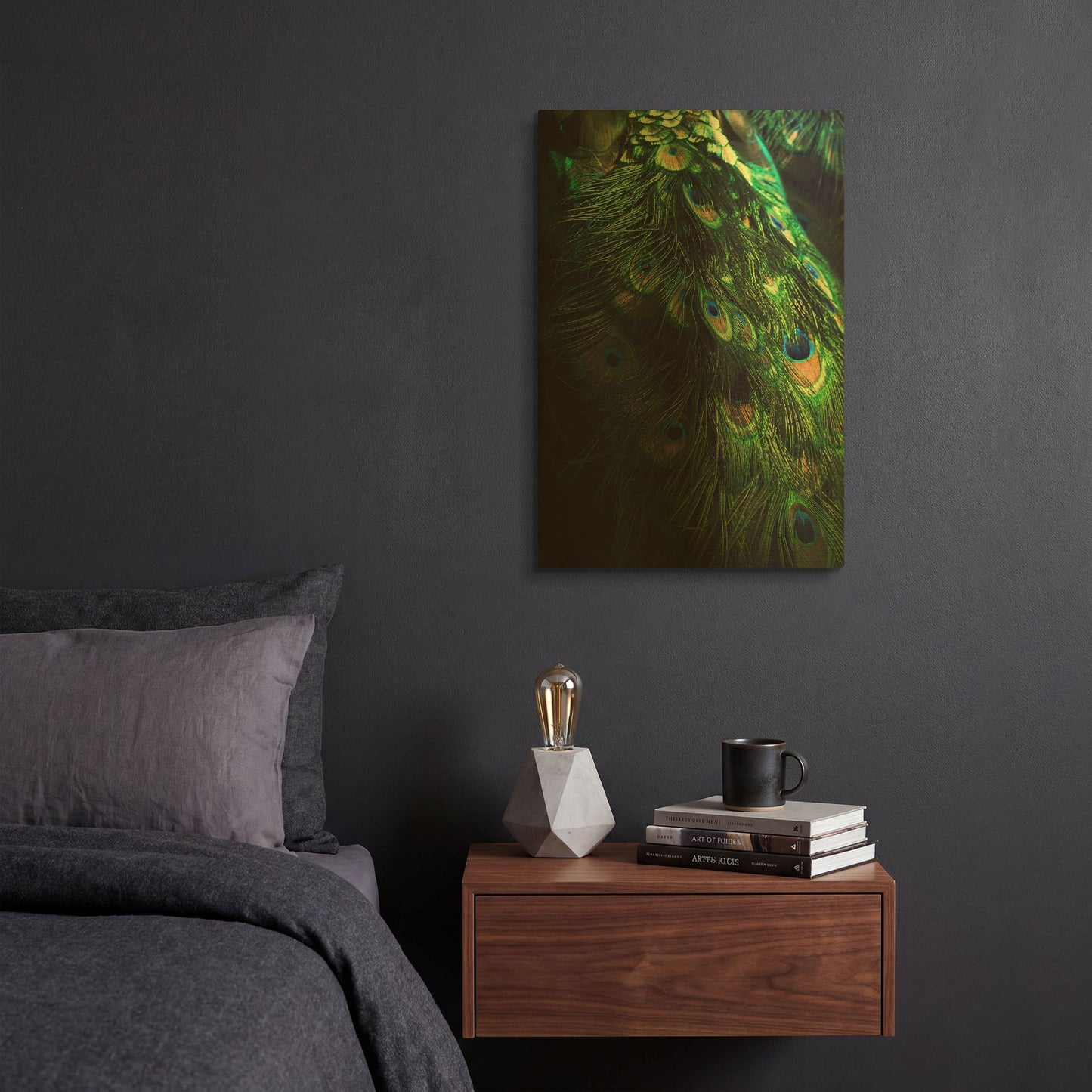 'Peacock Tail' By Incado Gold Metal Wall Art