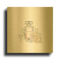 'Perfume VII' By Incado Gold Metal Wall Art