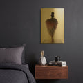'Pinklingo' By Incado Gold Metal Wall Art