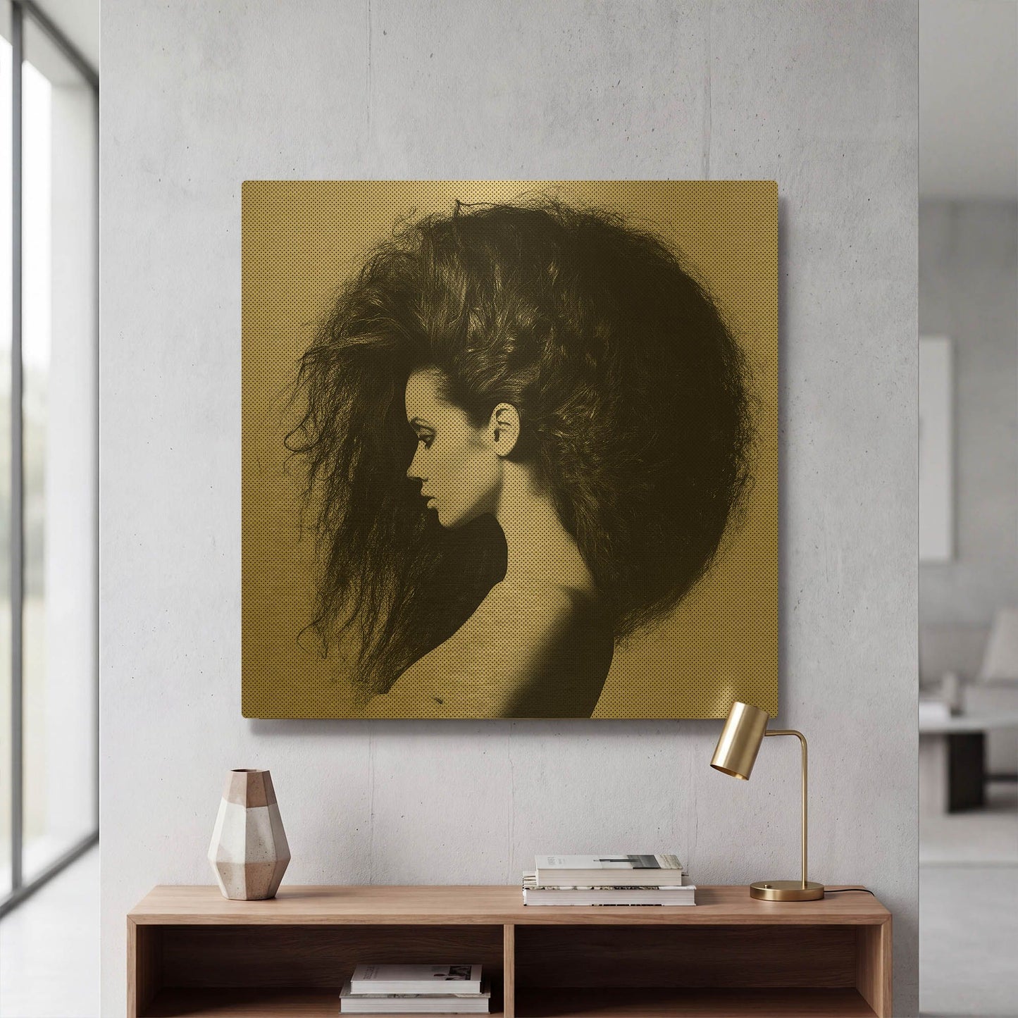 'Poof' By Incado Gold Metal Wall Art