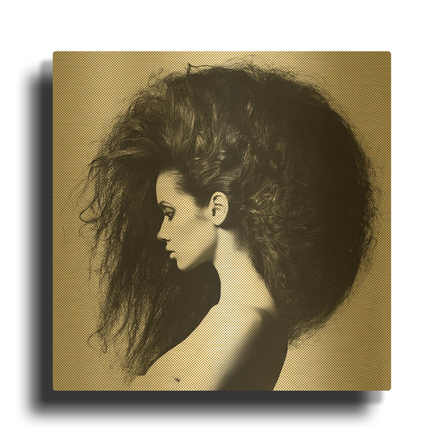 'Poof' By Incado Gold Metal Wall Art