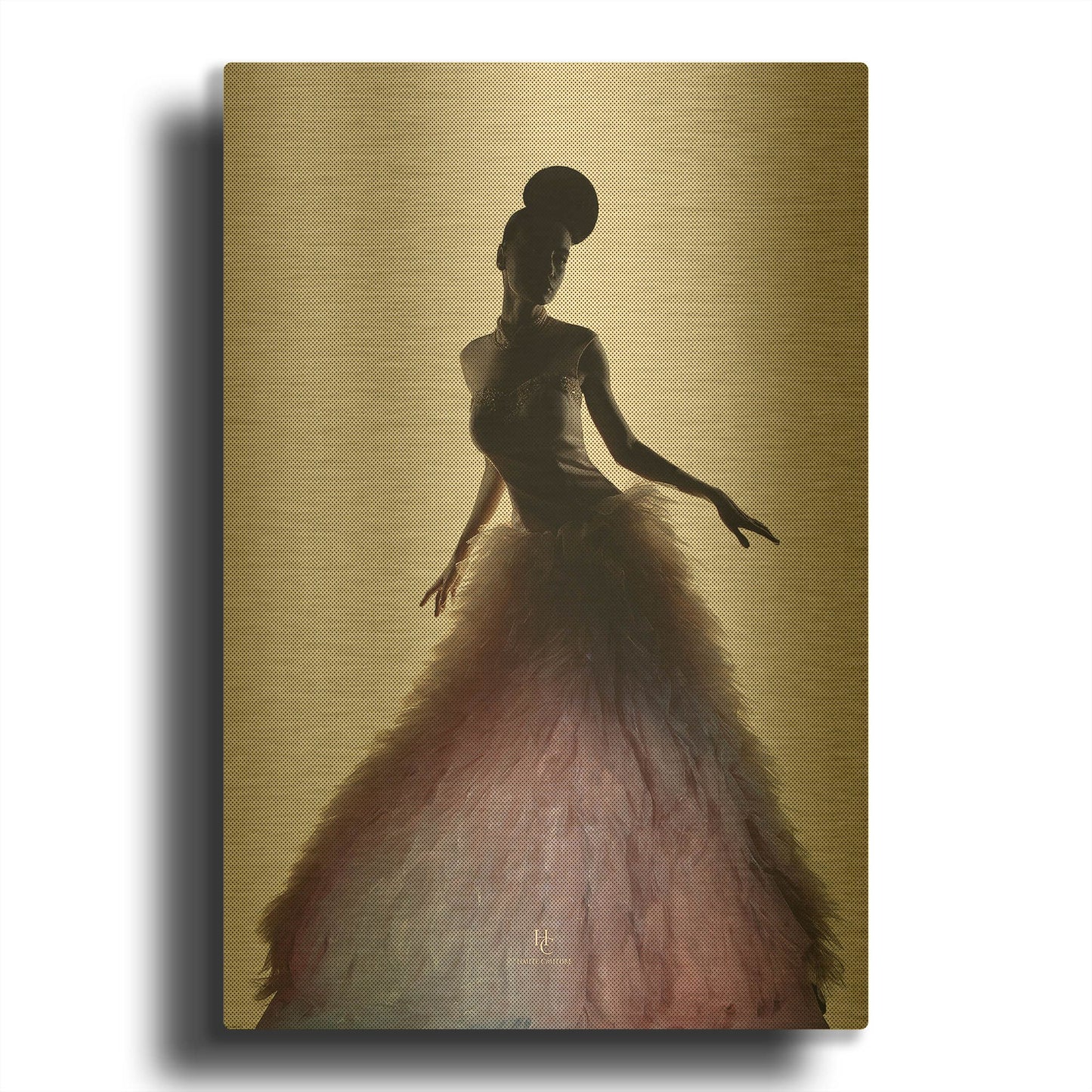 'Purmingo' By Incado Gold Metal Wall Art