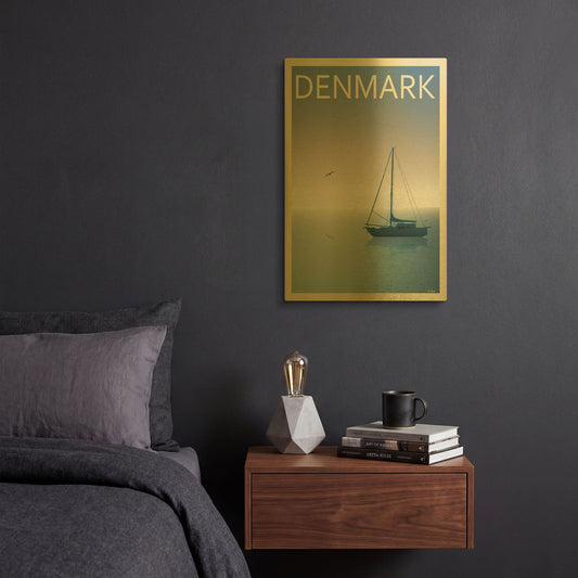 'Ribe' By Incado Gold Metal Wall Art