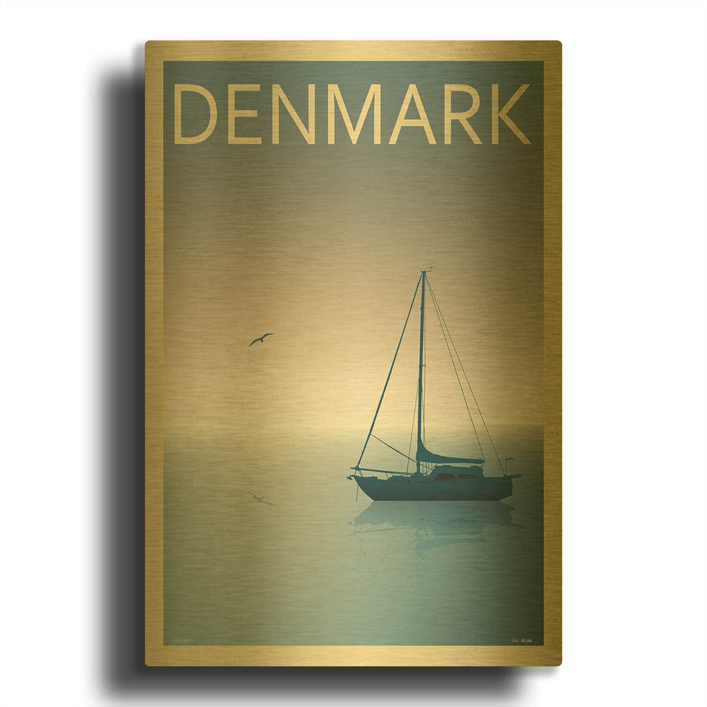'Ribe' By Incado Gold Metal Wall Art