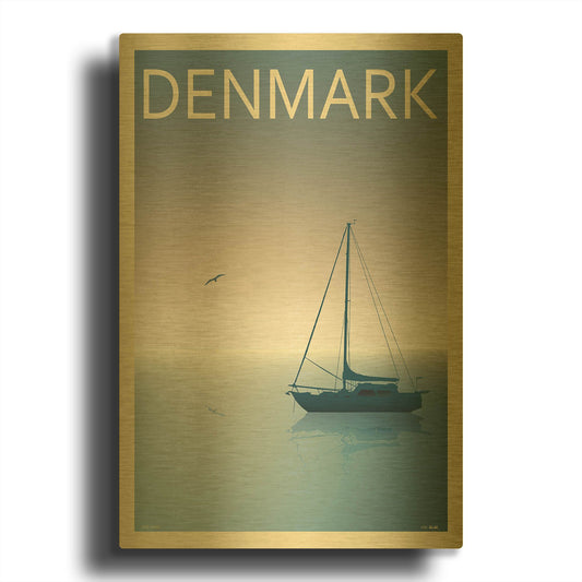 'Ribe' By Incado Gold Metal Wall Art