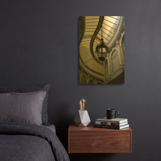'Rotunda' By Incado Gold Metal Wall Art