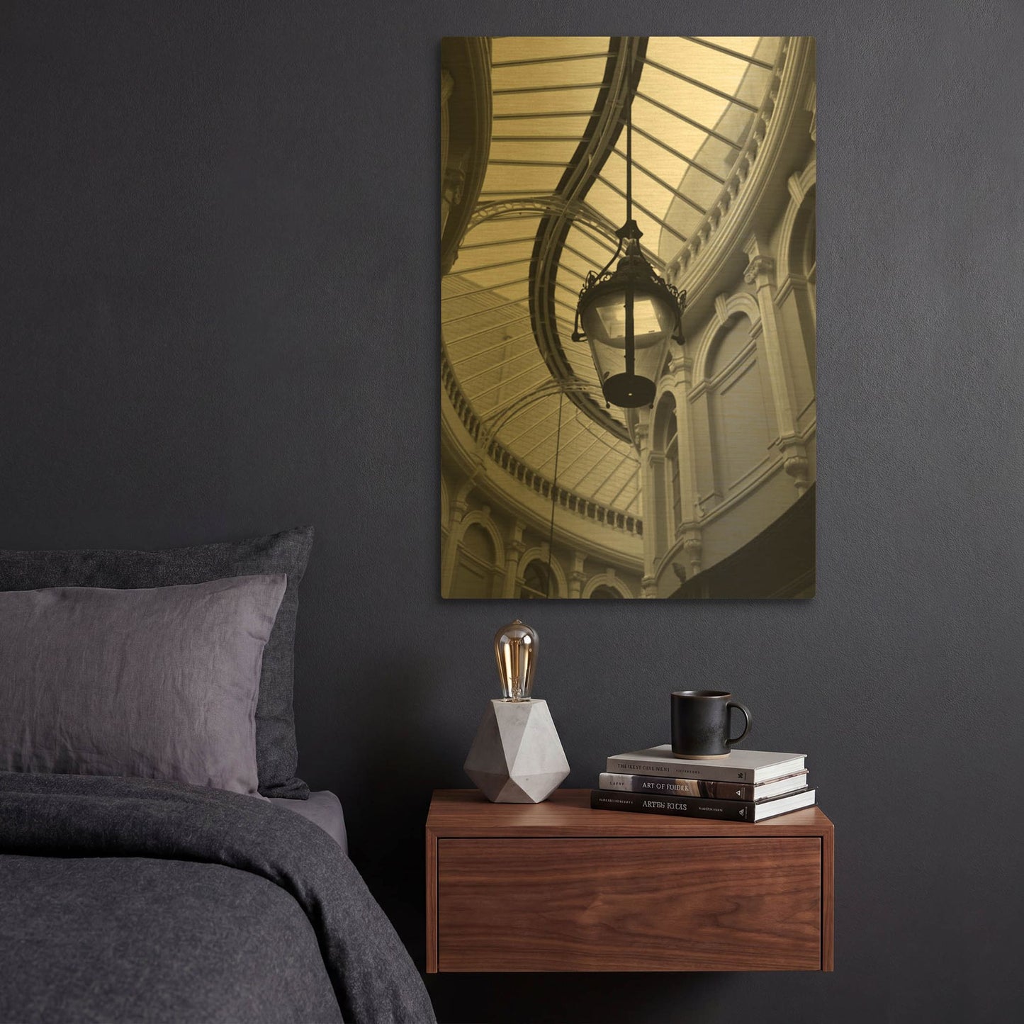 'Rotunda' By Incado Gold Metal Wall Art