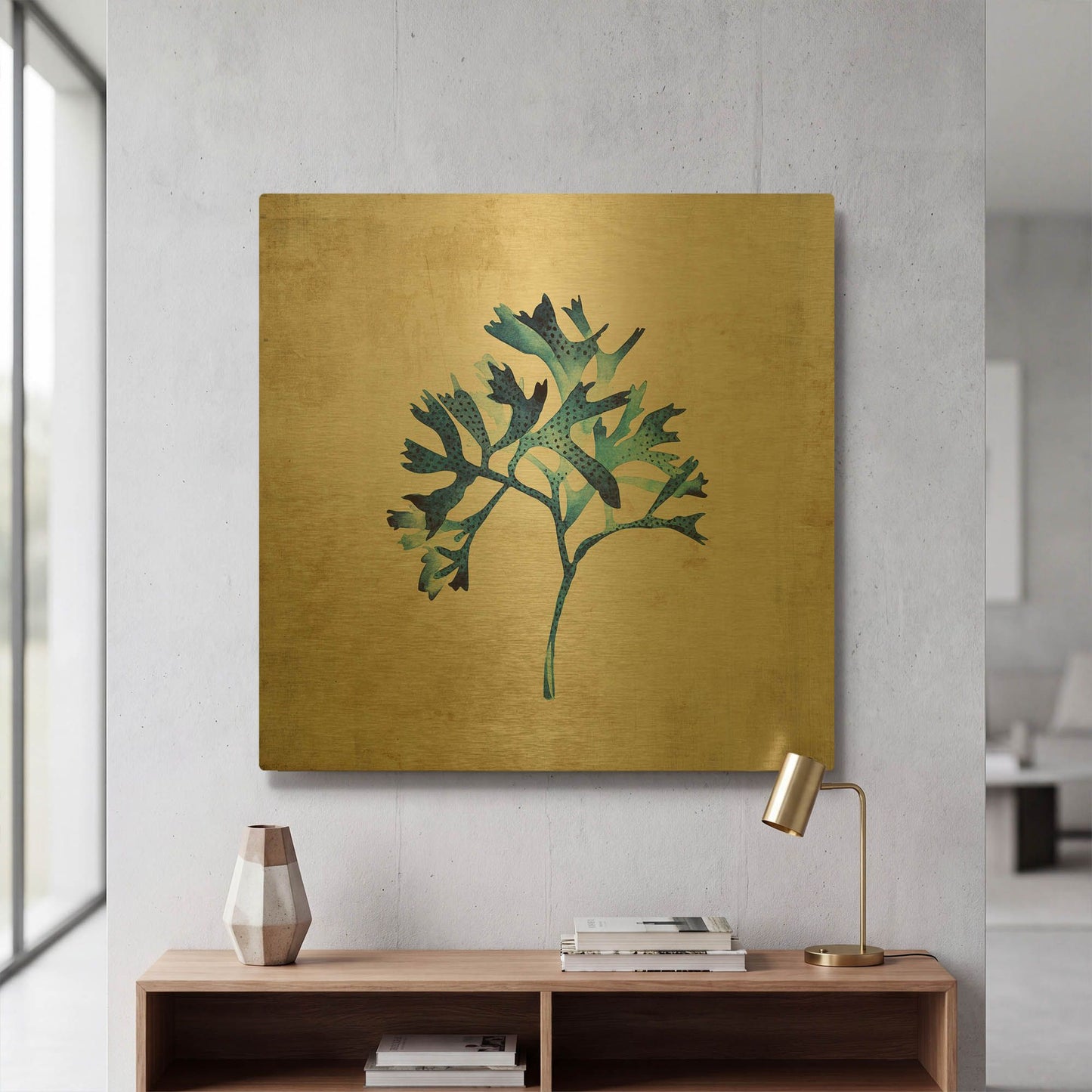 'Sea Life I' By Incado Gold Metal Wall Art