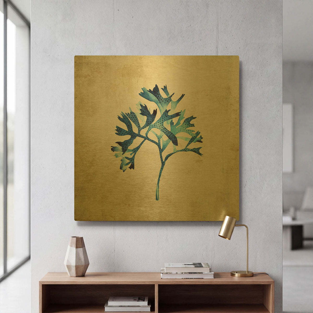 'Sea Life I' By Incado Gold Metal Wall Art