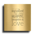 'Secret Ingredient' By Incado Gold Metal Wall Art