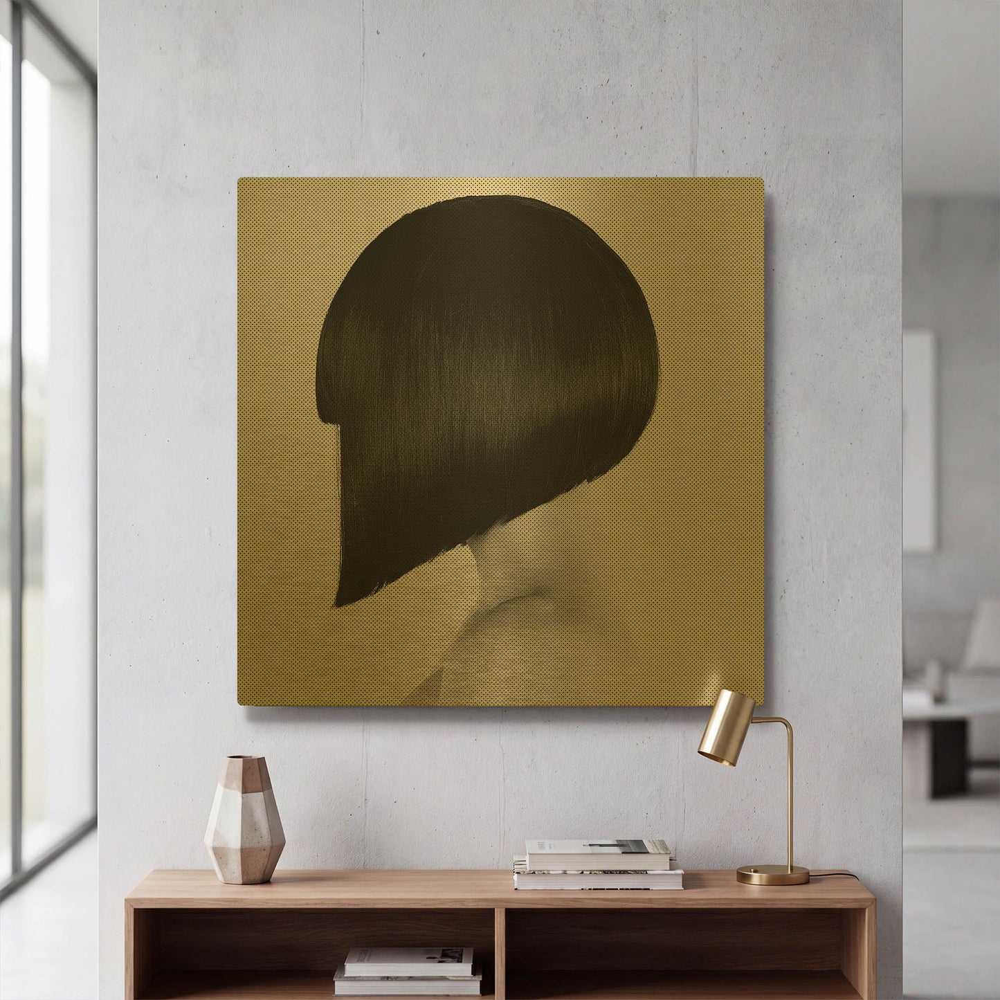 'Sharp' By Incado Gold Metal Wall Art