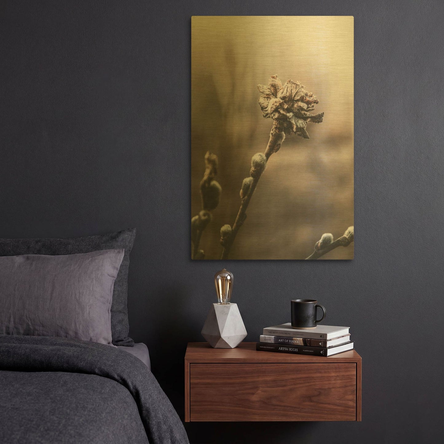 'Spring' By Incado Gold Metal Wall Art